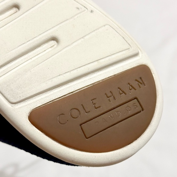 Cole Haan Original Grand OS Navy Blue/Ivory Stitchlite Wingtip Oxfords - 13M - Picture 16 of 17